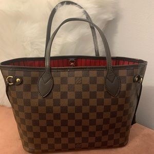 LOUIS VUITTON Neverfull PM Damier Ebene Authentic!